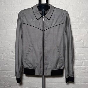 The Kooples Men's Gray Nano Houndstooth Wool Jacket HBL1525